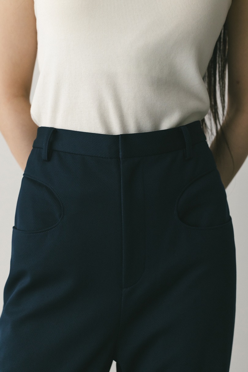 ジャージーセミフレアパンツ 詳細画像 NVY 4