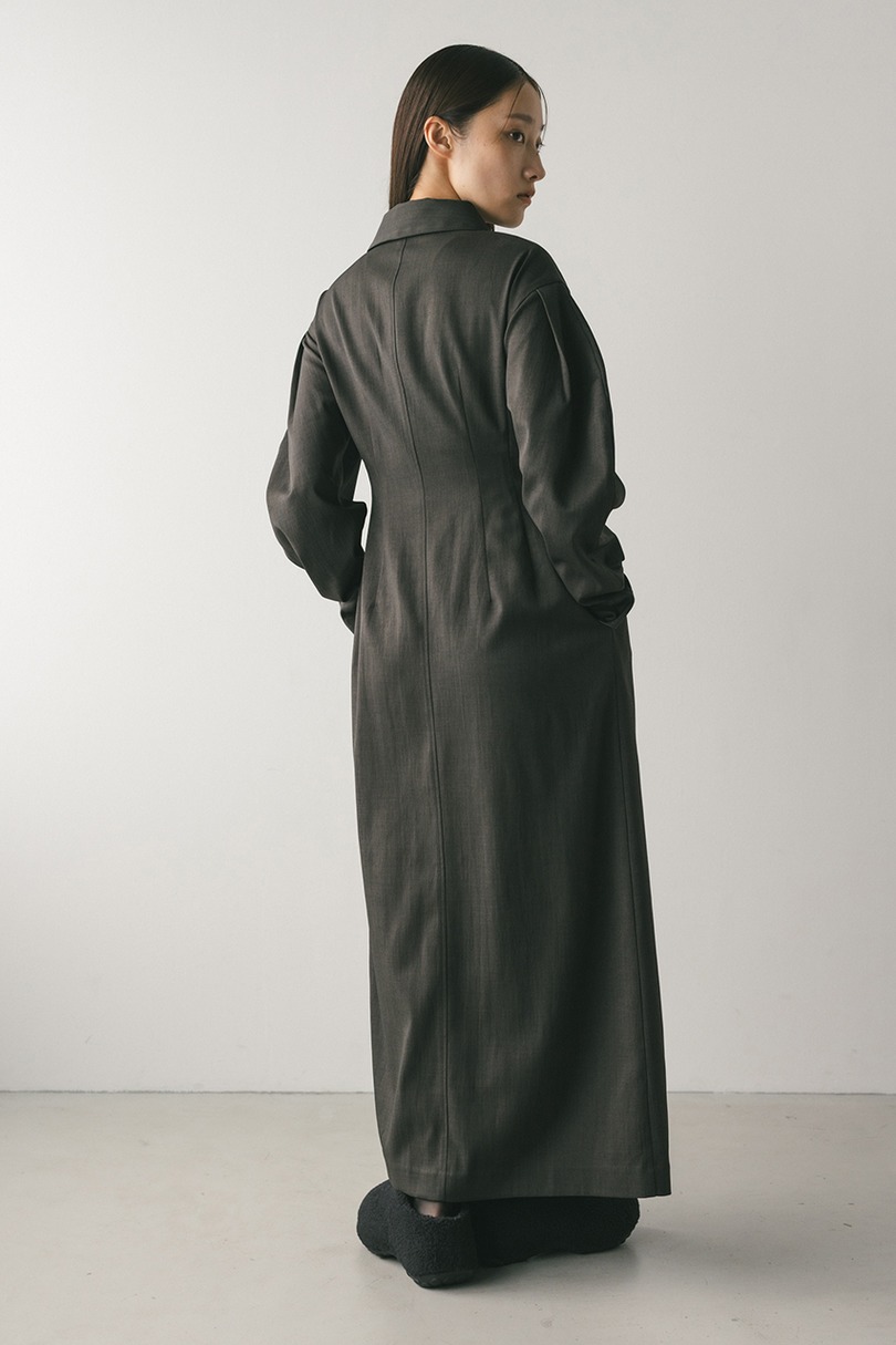 アシンメトリーシャツワンピース 詳細画像 C.GRY 3