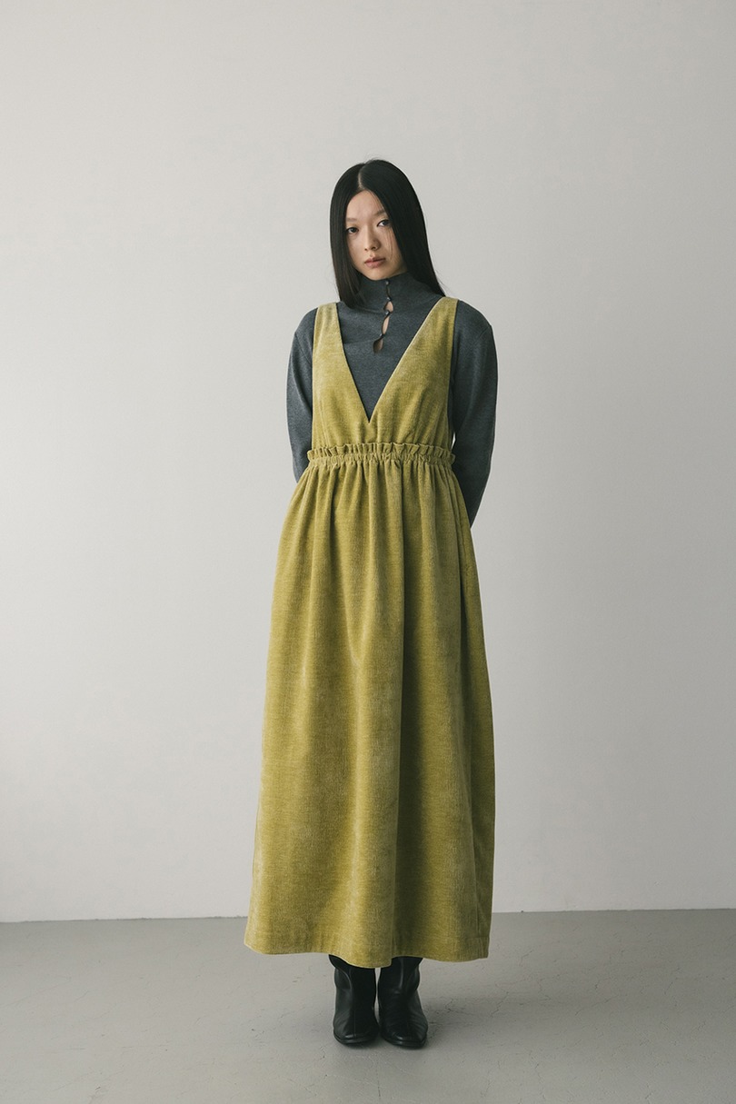 2WAYベロアジャンパースカート 詳細画像 LIME 2