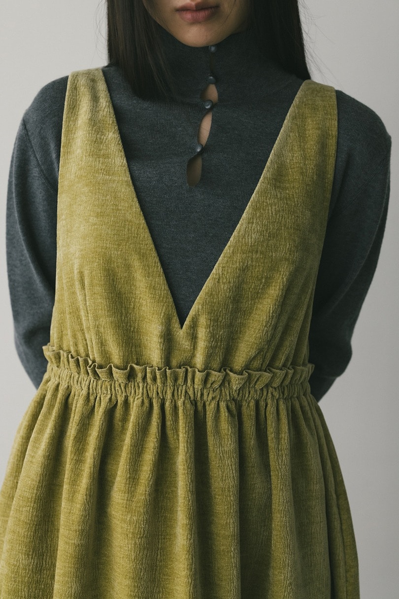 2WAYベロアジャンパースカート 詳細画像 LIME 3