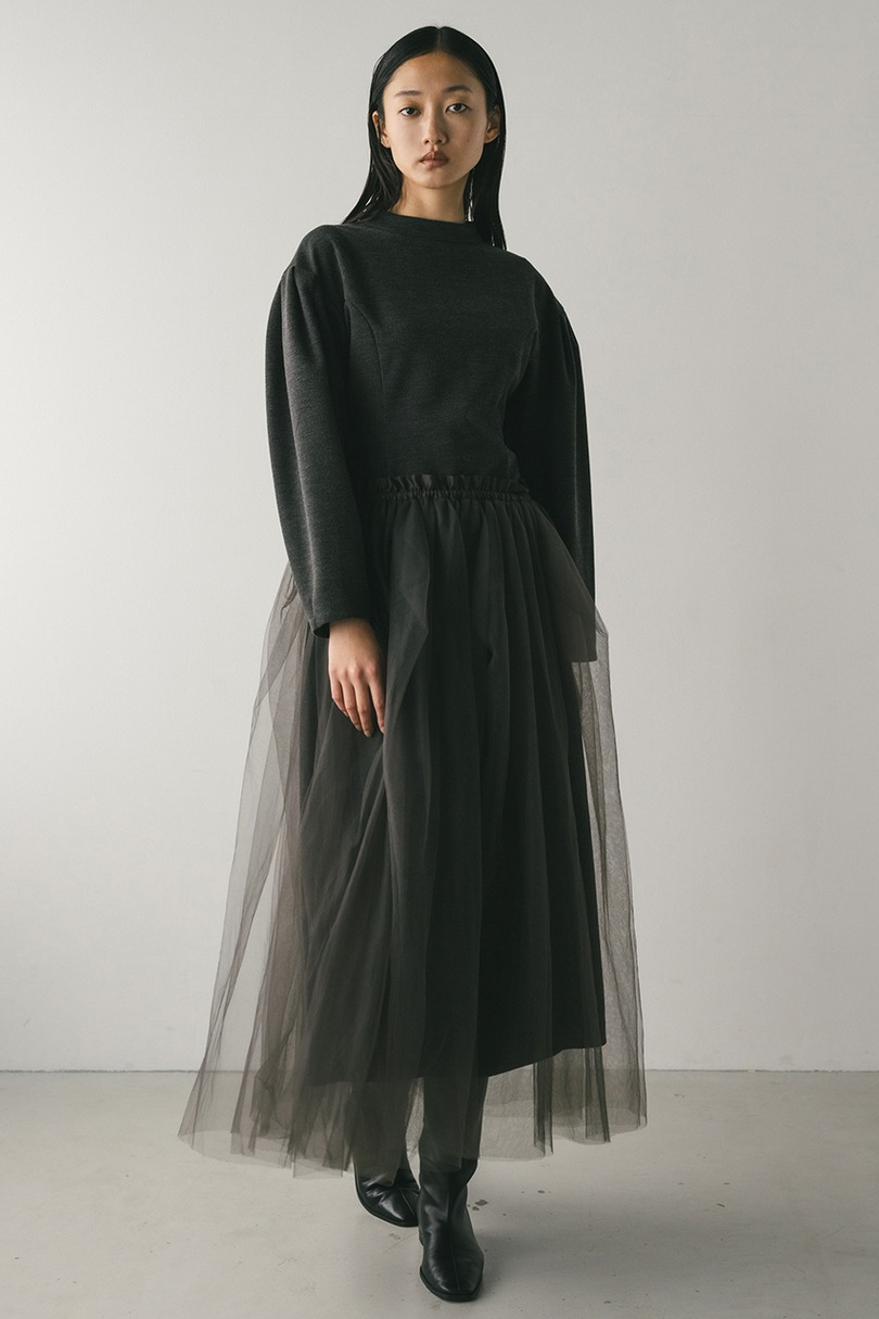 ショルダータックフォルムワンピース 詳細画像 GRY 3