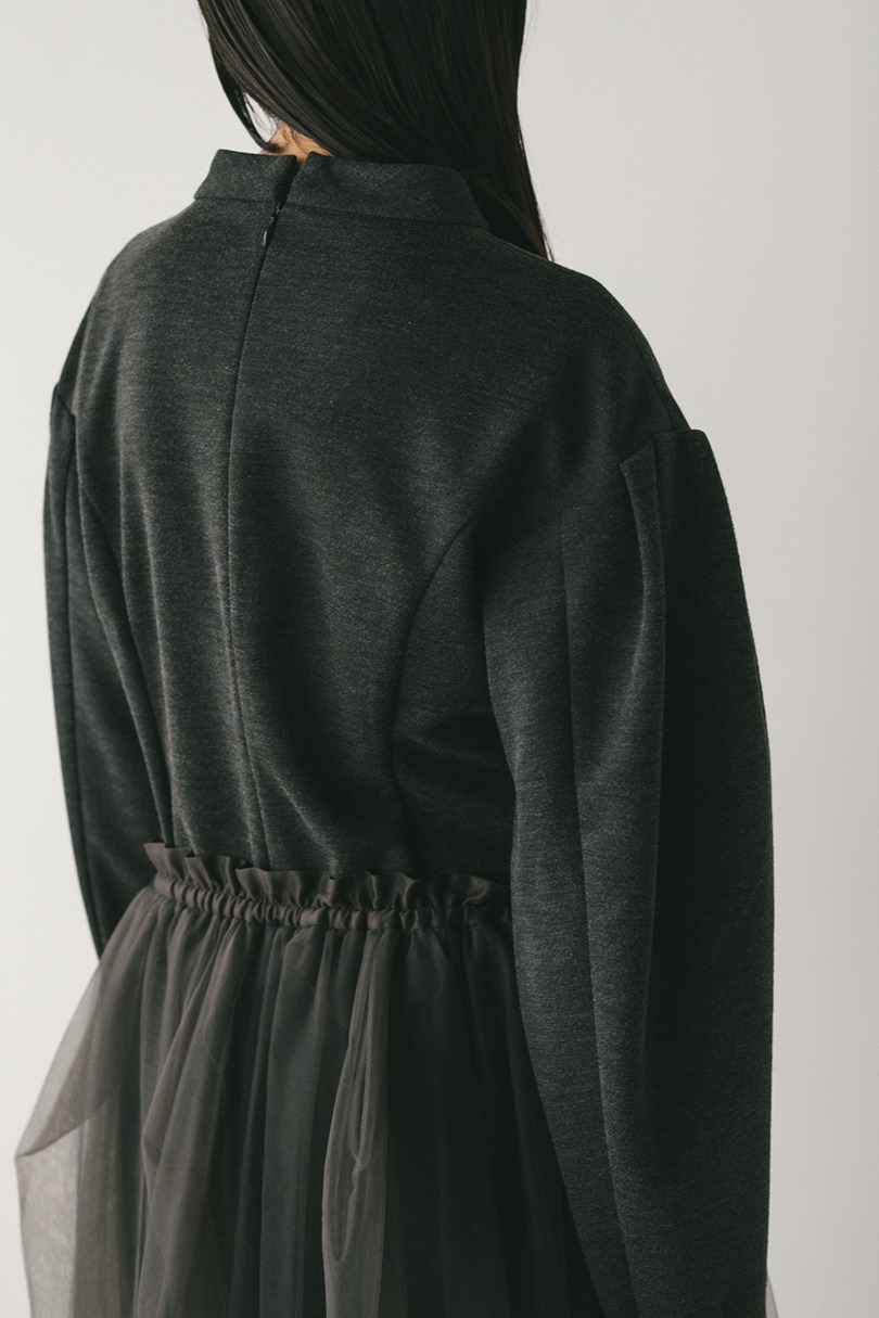 ショルダータックフォルムワンピース 詳細画像 GRY 9