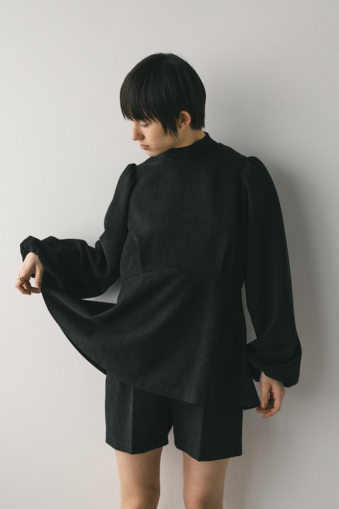 【NEW】スタイルミキサー（STYLEMIXER）/コーデュロイペプラムショートオールインワン コーデュロイペプラムショートオールインワン｜STYLEMIXER（スタイル