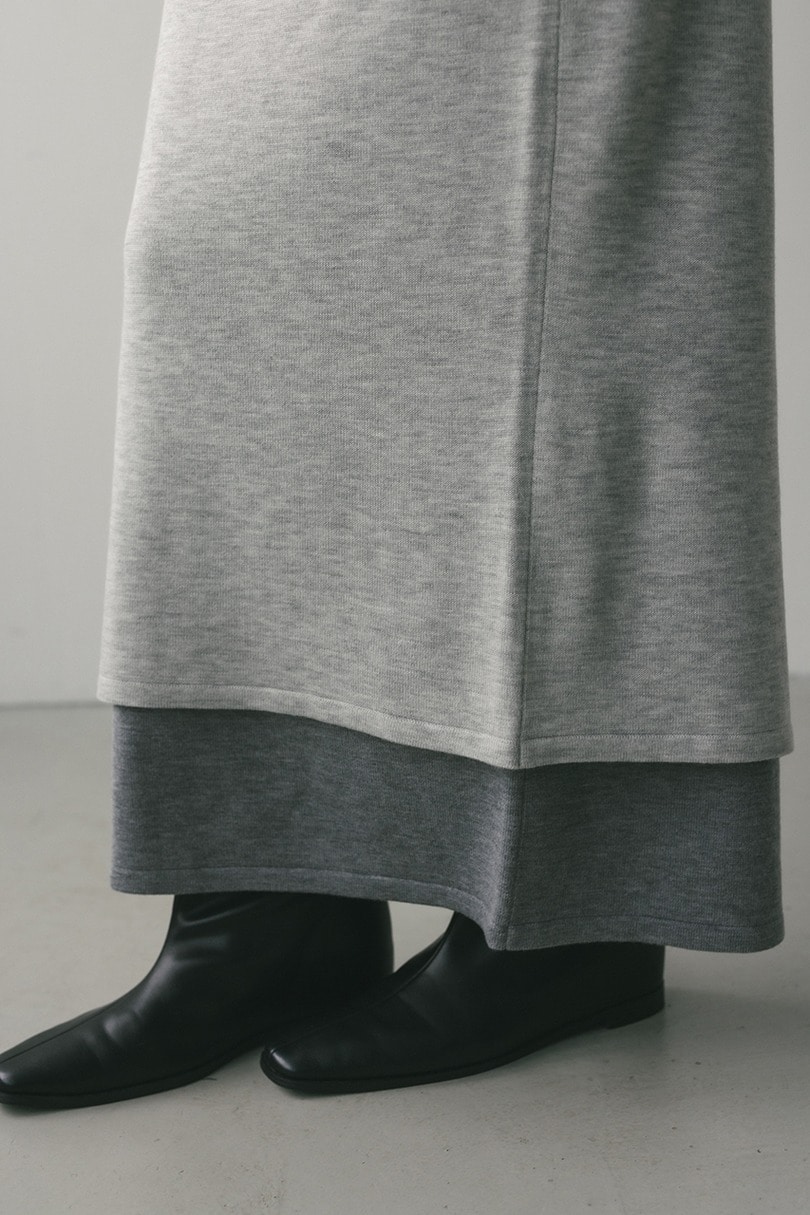 レイヤードニットスカート 詳細画像 GRY 4