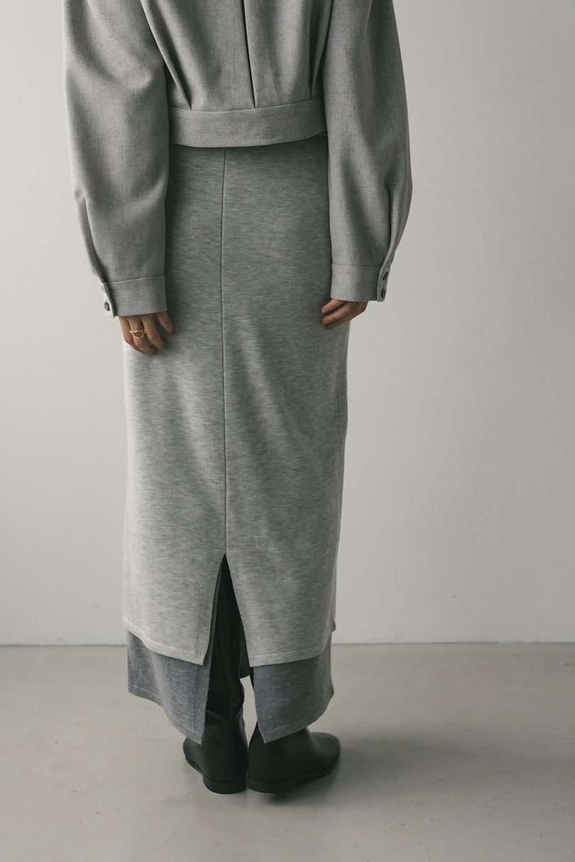 レイヤードニットスカート 詳細画像 GRY 6