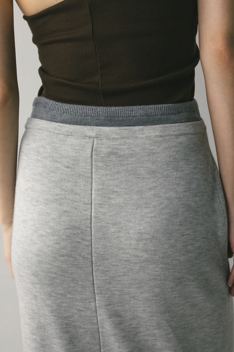 レイヤードニットスカート 詳細画像 GRY 8