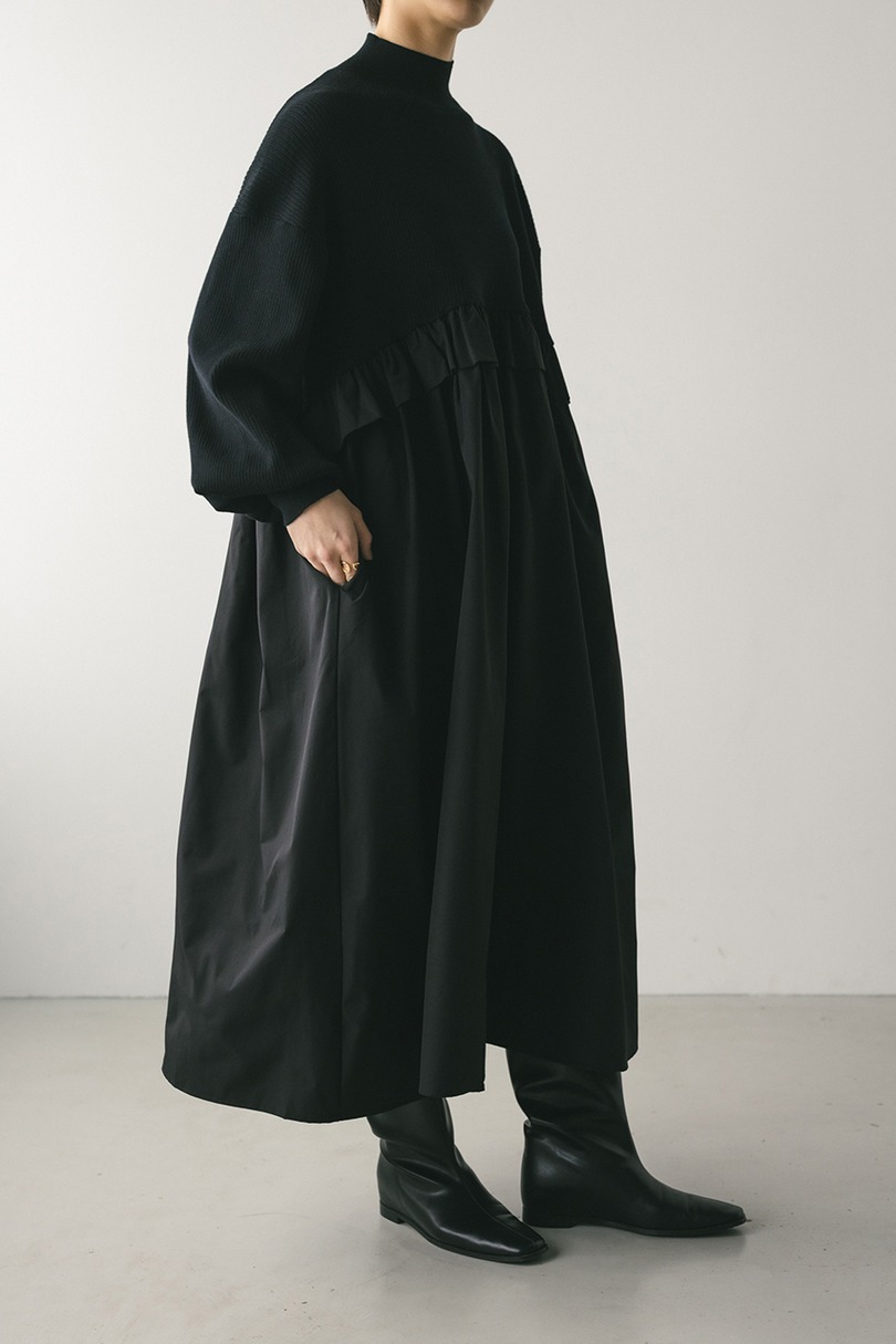 バックストリングコンビネーションワンピース 詳細画像 BLK 4