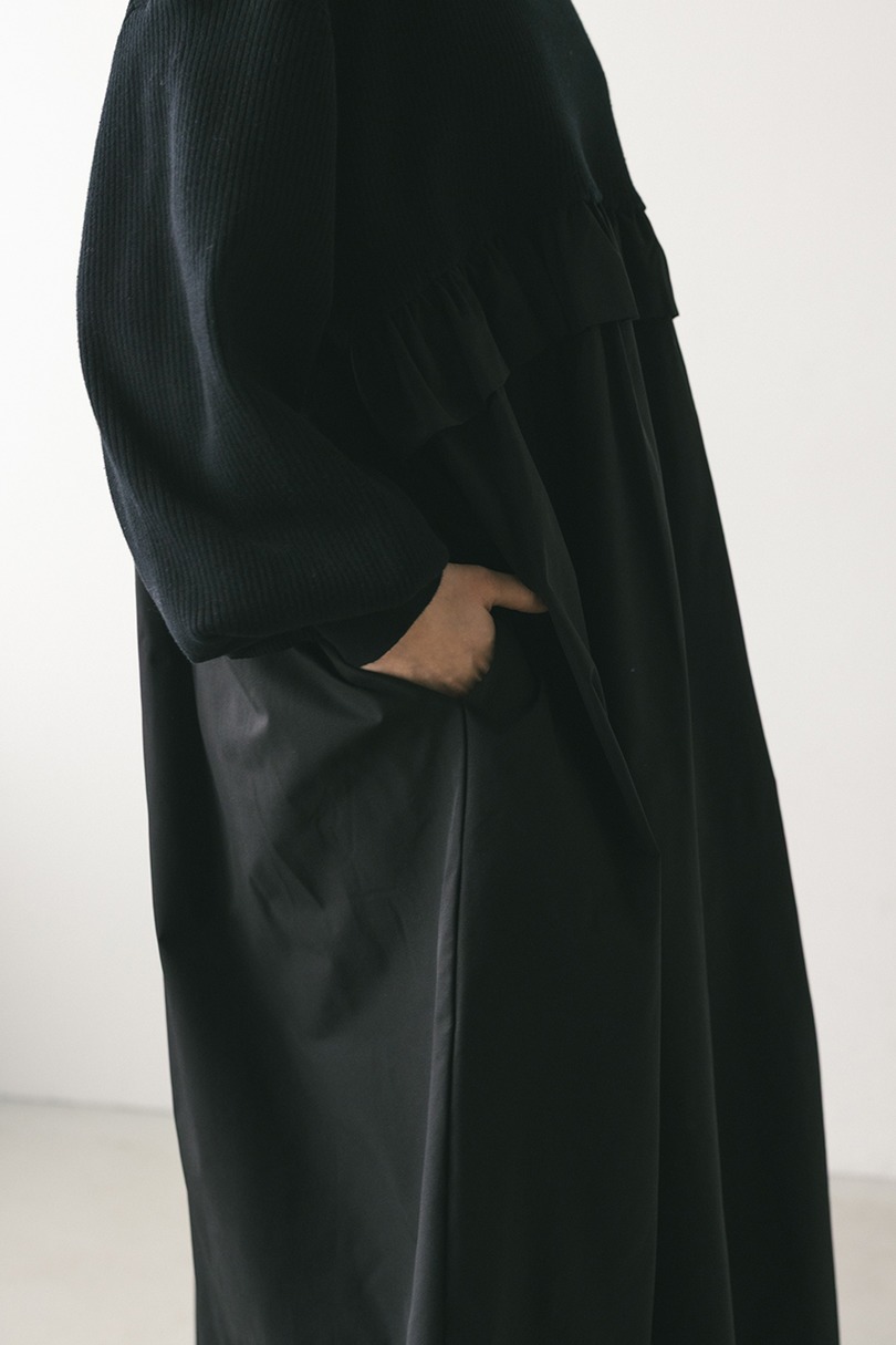 バックストリングコンビネーションワンピース 詳細画像 BLK 8