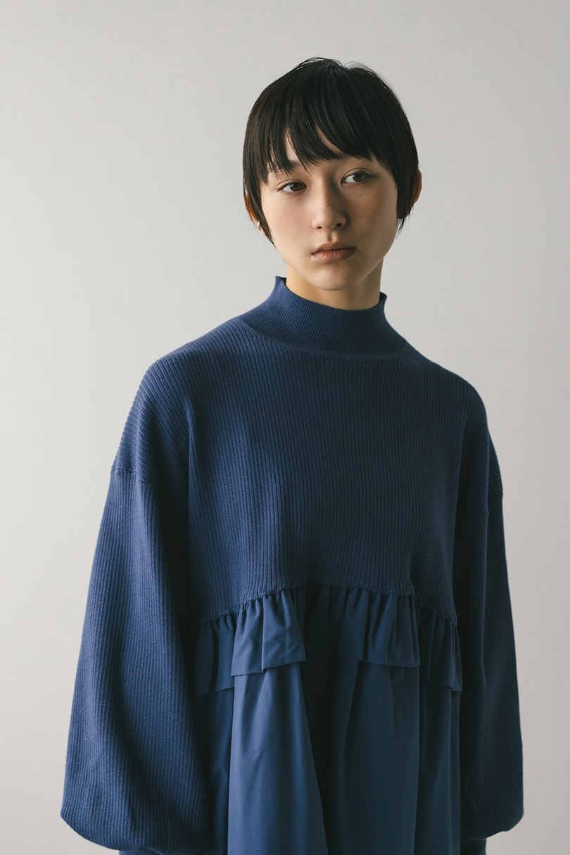 バックストリングコンビネーションワンピース 詳細画像 BLU 8