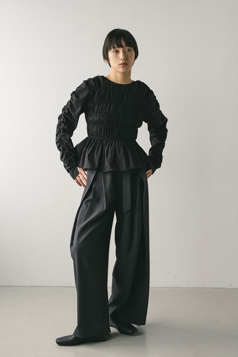 【NEW】スタイルミキサー（STYLEMIXER）/シャーリングブラウス シャーリングブラウス｜STYLEMIXER（スタイルミキサー）公式通販サイト