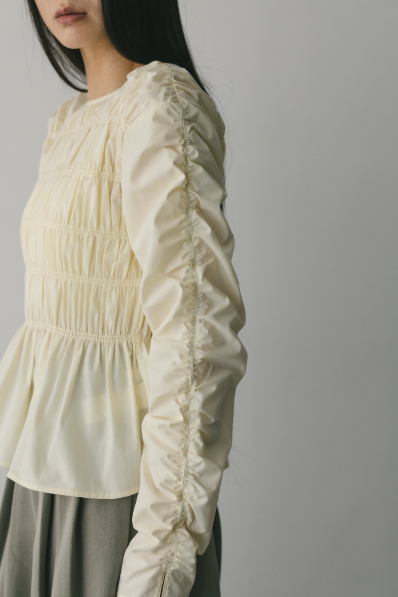 シャーリングブラウス 詳細画像 WHT 6