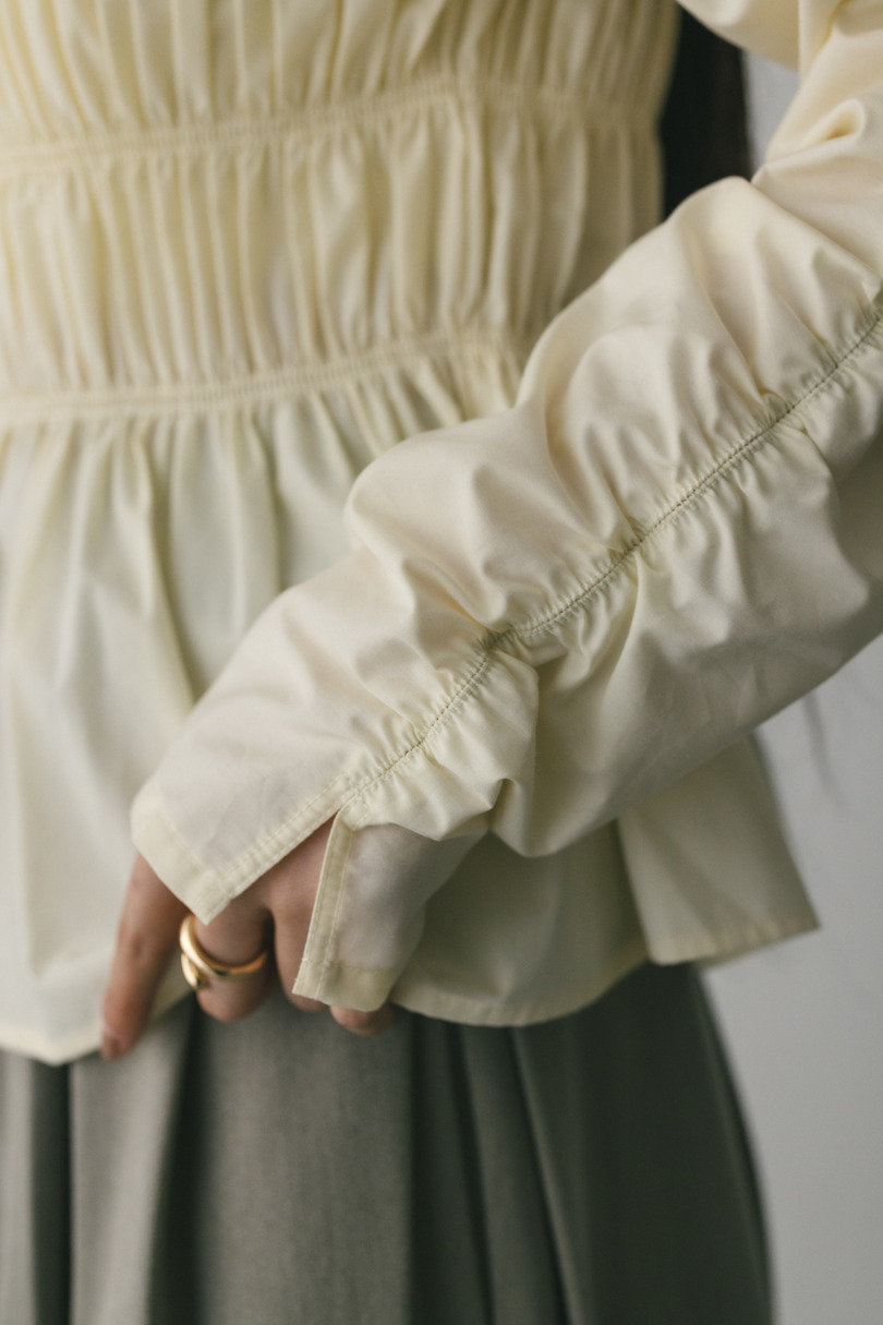 シャーリングブラウス 詳細画像 WHT 7