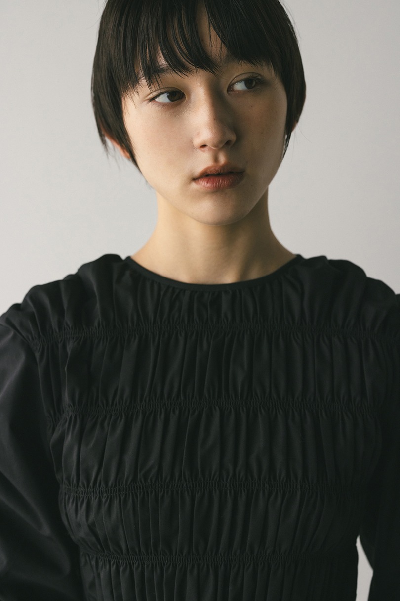シャーリングブラウス 詳細画像 BLK 4