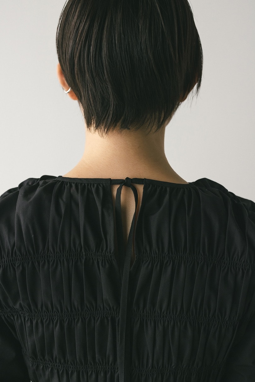シャーリングブラウス 詳細画像 BLK 9