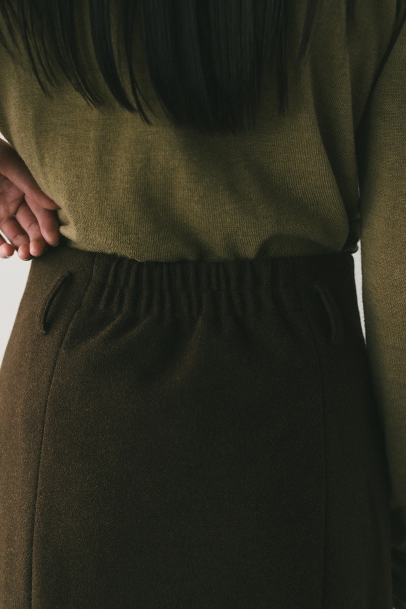 フロントポケットナロースカート 詳細画像 BRN 7