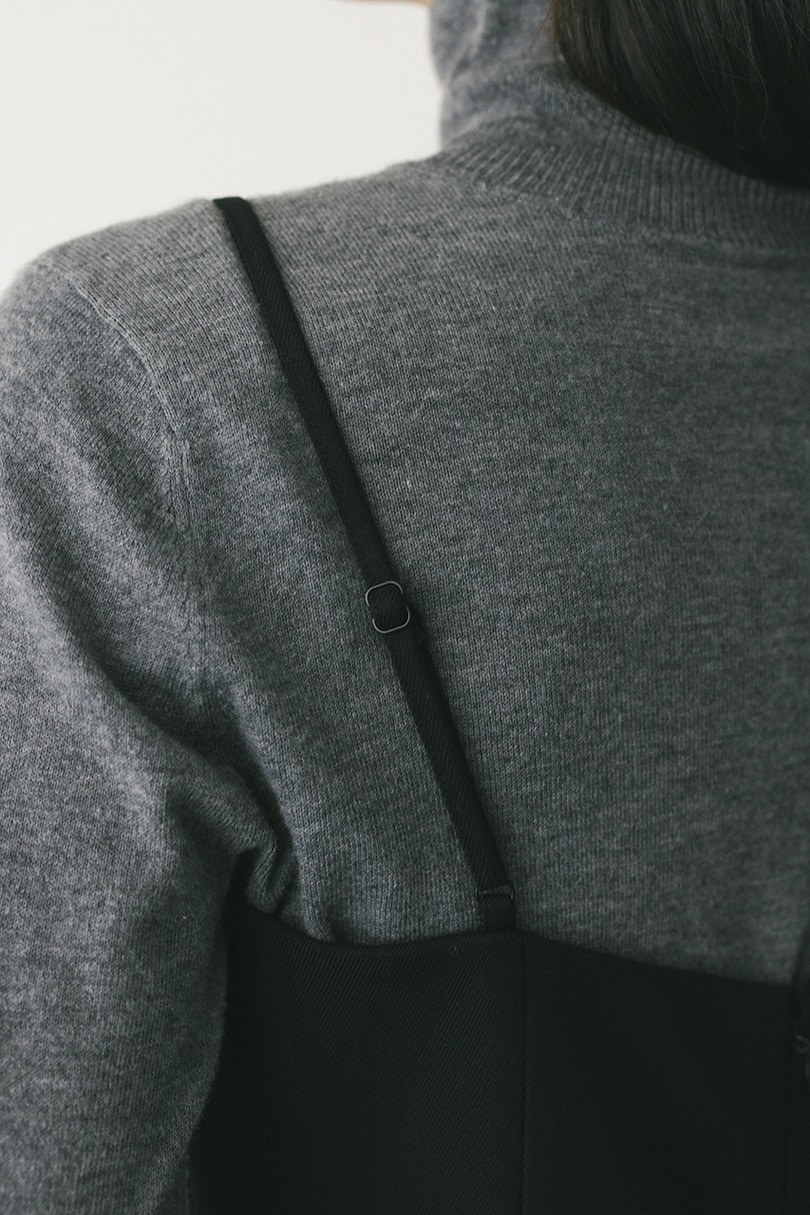 フォルムパターンキャミワンピース 詳細画像 BLK 12