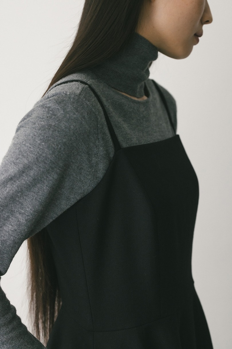 フォルムパターンキャミワンピース 詳細画像 BLK 7