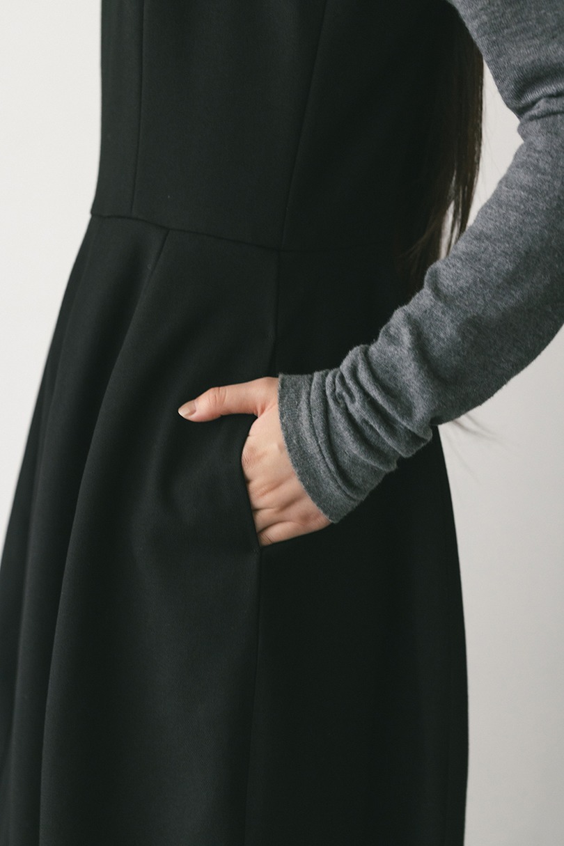 フォルムパターンキャミワンピース 詳細画像 BLK 8