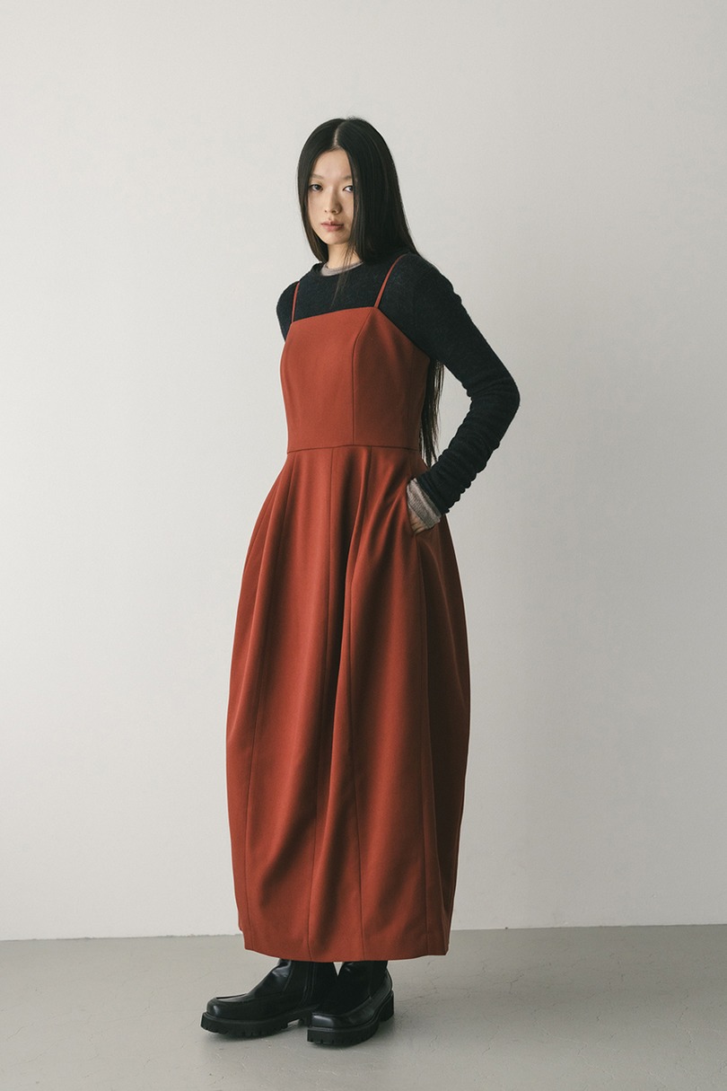 フォルムパターンキャミワンピース