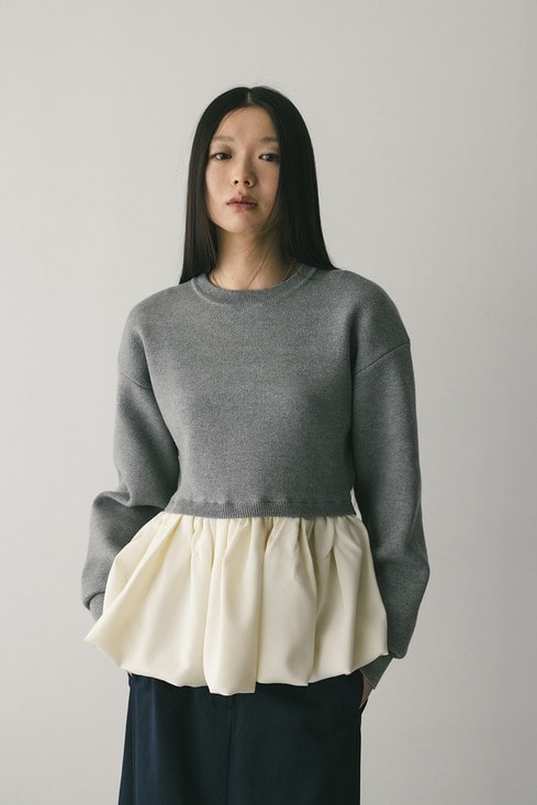 ヘムバルーンニットトップ｜STYLEMIXER（スタイルミキサー）公式通販サイト