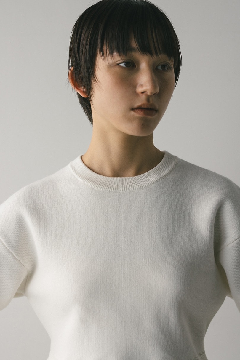 ヘムバルーンニットトップ 詳細画像 WHT 5