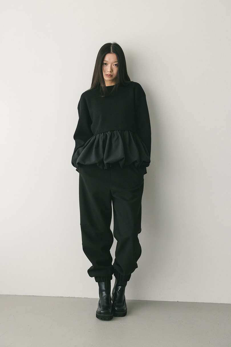 ヘムバルーンニットトップ 詳細画像 BLK 3