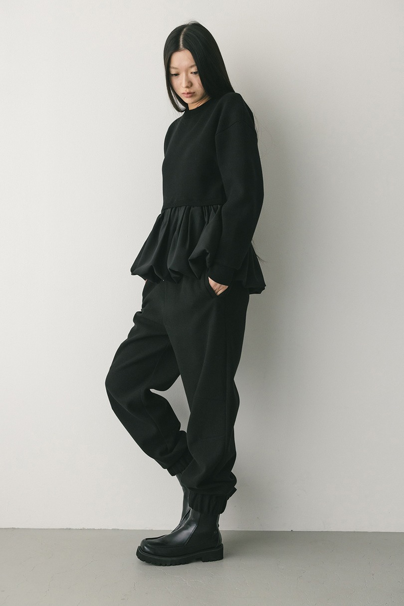 ヘムバルーンニットトップ 詳細画像 BLK 4