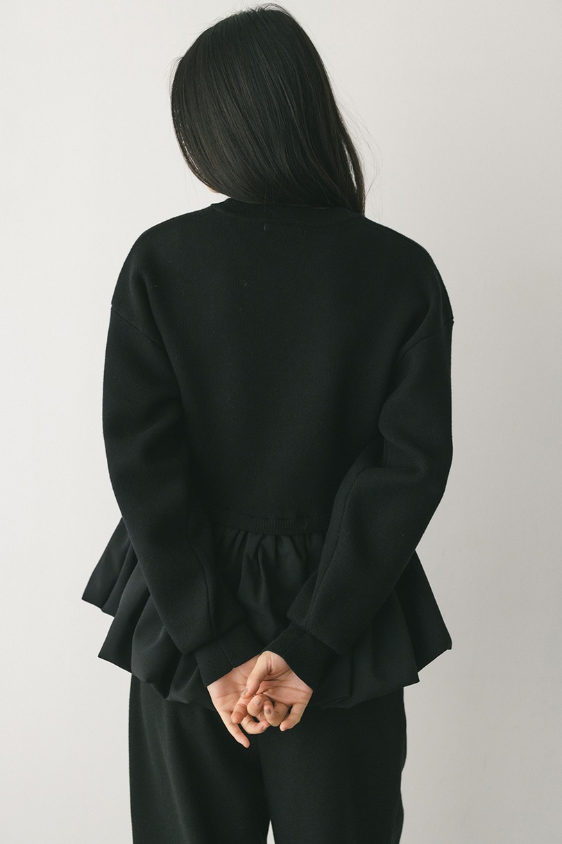 ヘムバルーンニットトップ 詳細画像 BLK 9