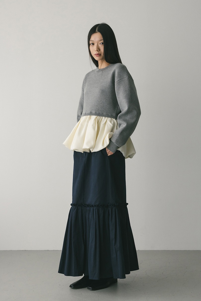 ヘムバルーンニットトップ 詳細画像 GRY 2