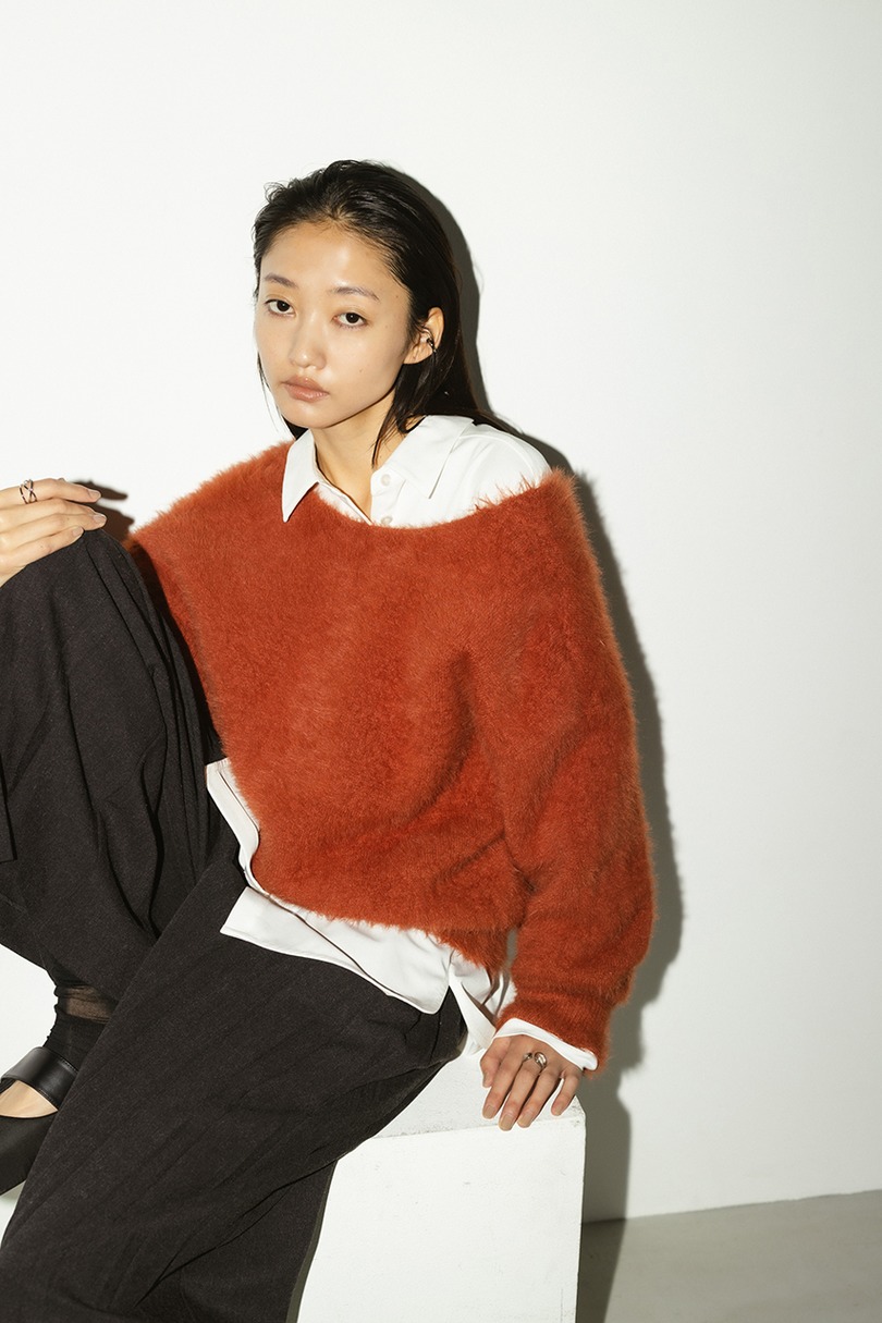 2WAYシャギーニット