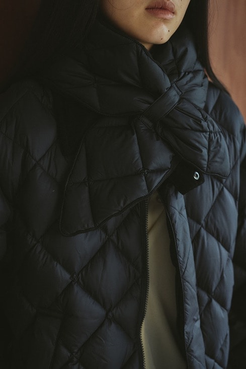 新品未使用【別注】TAIONダウンマフラー TAION】GLOSTER別注 ボアリバーシブルマフラー ダウンマフラー