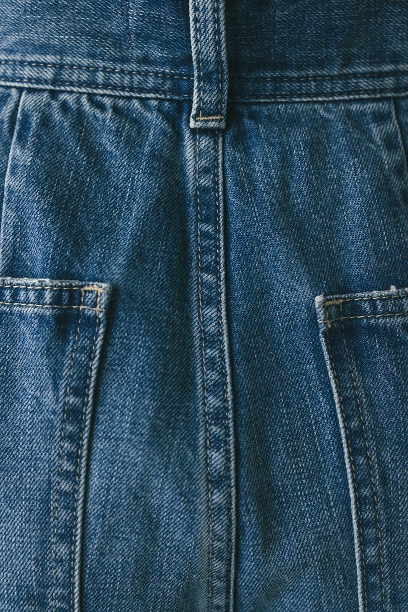 センタープレスストレートデニム 詳細画像 L/BLU 8