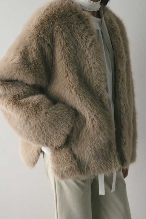 ノーカラーファージャケット｜STYLEMIXER（スタイルミキサー）公式通販