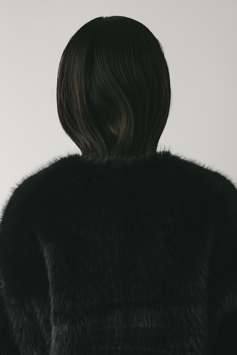 ノーカラーファージャケット 詳細画像 BLK 7