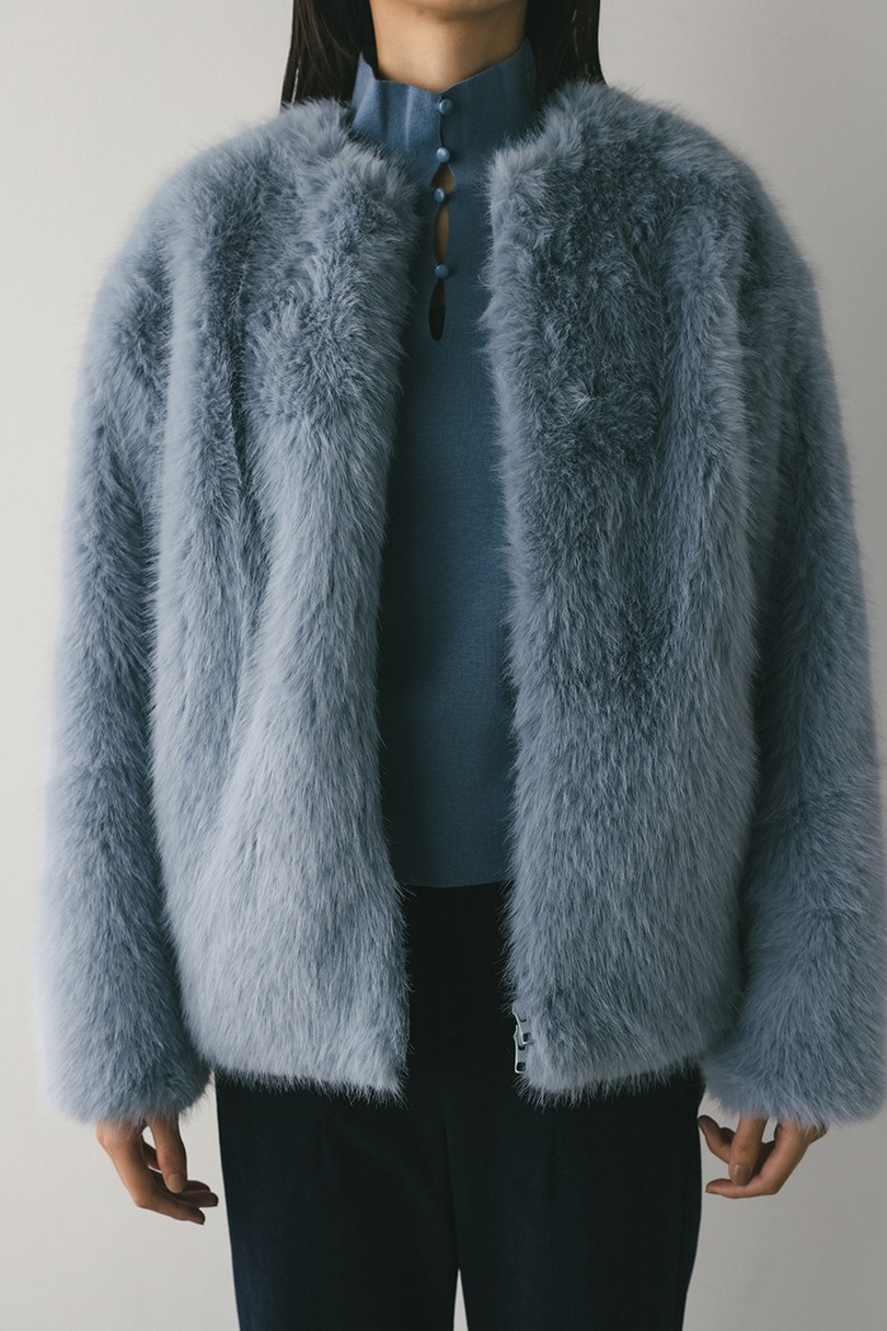 ノーカラーファージャケット 詳細画像 SAX 6