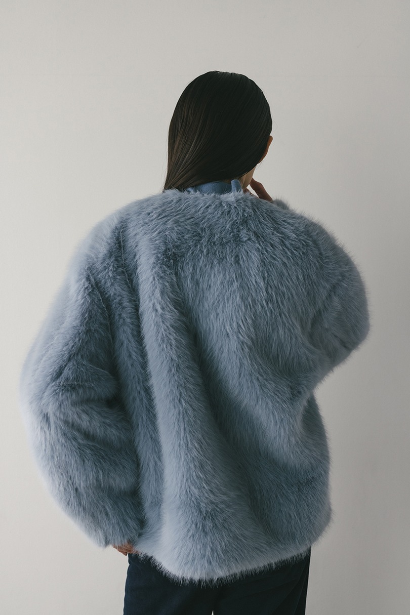 ノーカラーファージャケット 詳細画像 SAX 9