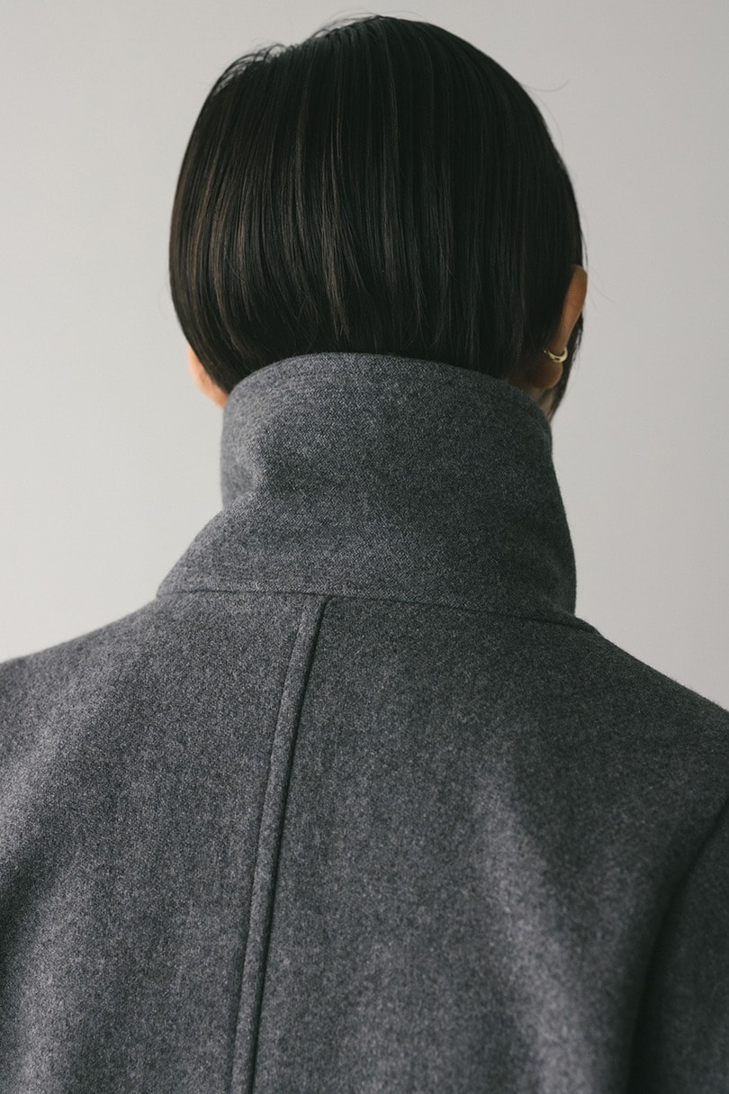 ウールベルトショートコート 詳細画像 GRY 16