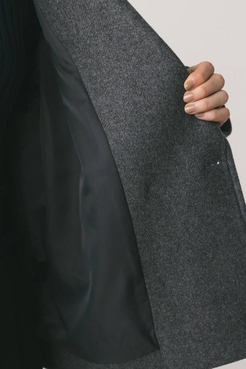 ウールベルトショートコート 詳細画像 GRY 18