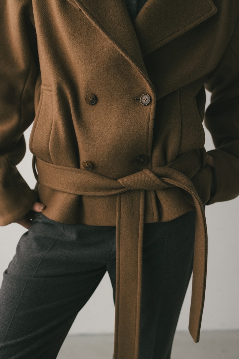 ウールベルトショートコート 詳細画像 CAM 11