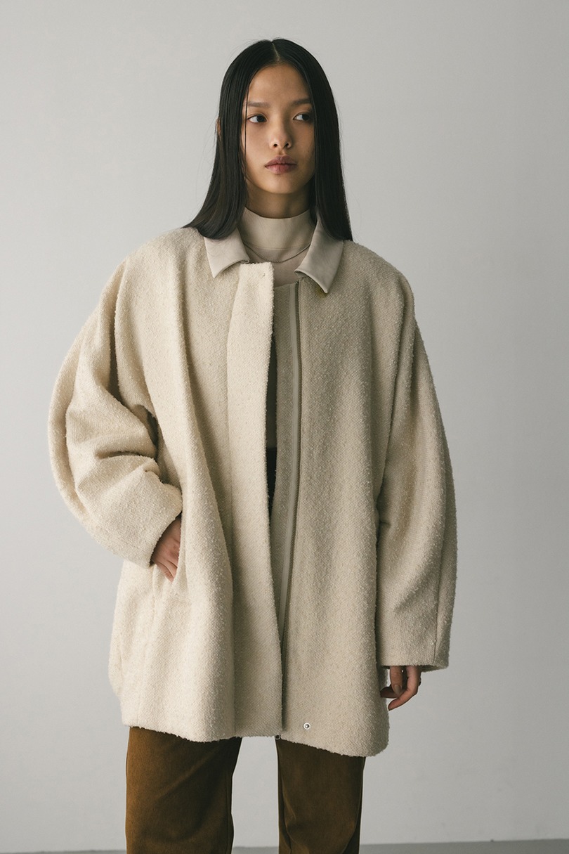 ツイードミディコート 詳細画像 BEG 4