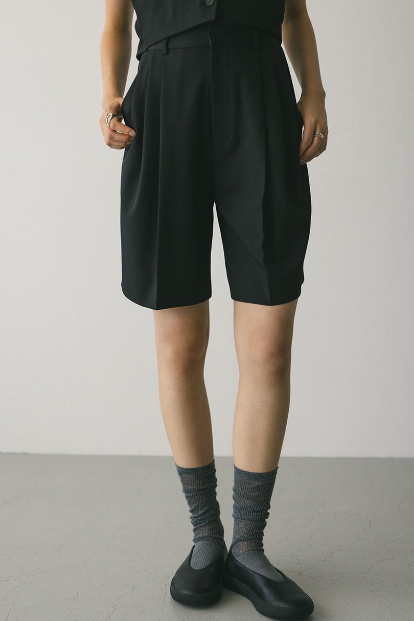 3タックハーフパンツ 詳細画像 BLK 4