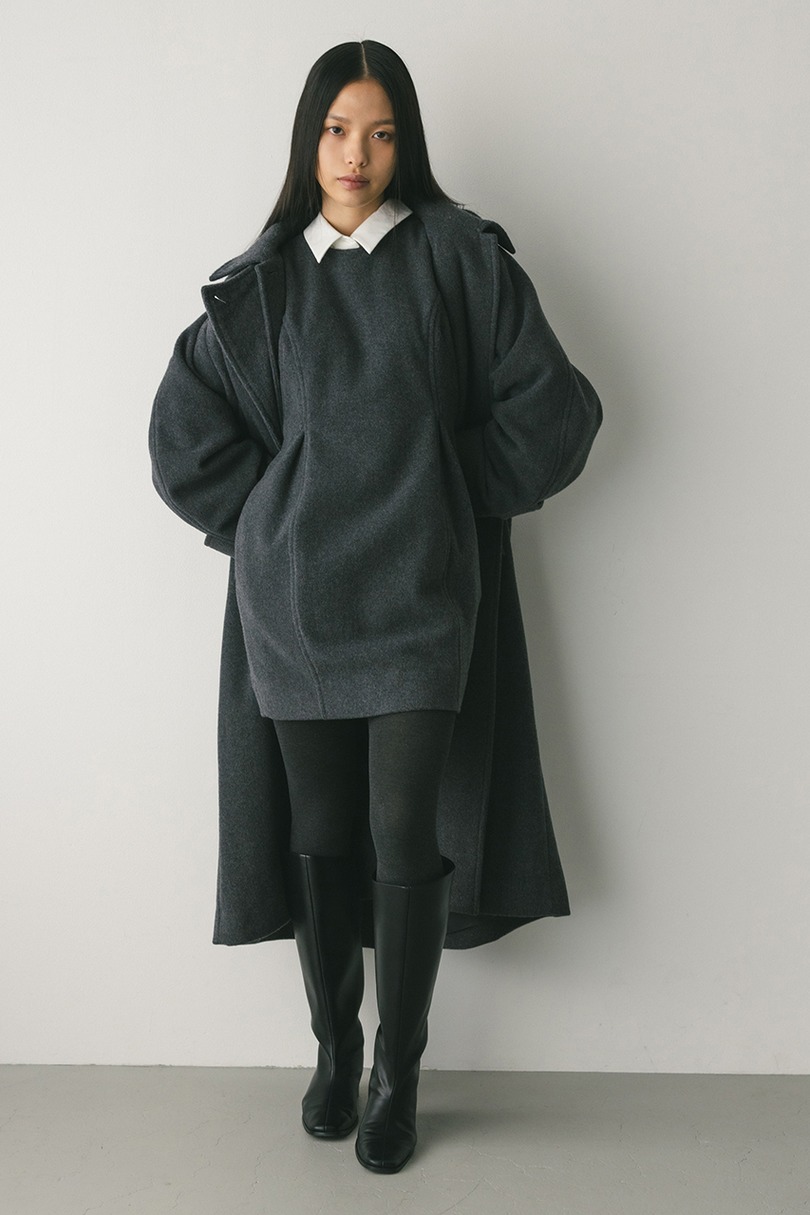 ウールミニワンピース 詳細画像 GRY 2