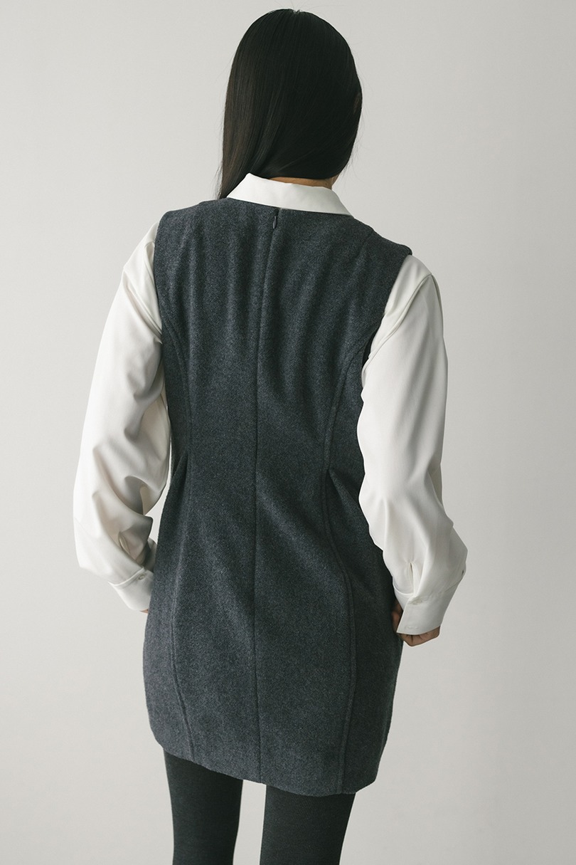 ウールミニワンピース 詳細画像 GRY 6