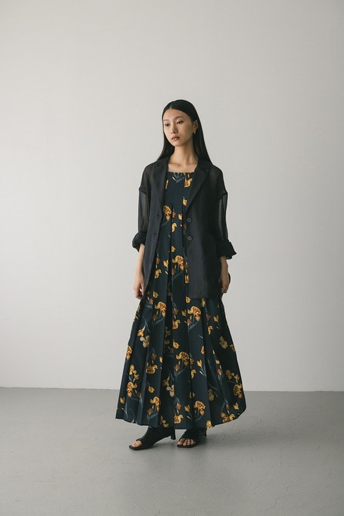 完売商品　ニュアンスフラワーキャミワンピース Mサイズ STYLEMIXER | ニュアンスフラワーキャミワンピース (ワンピース