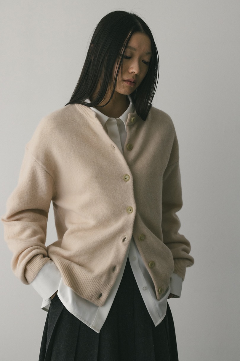 ウールニットカーディガン