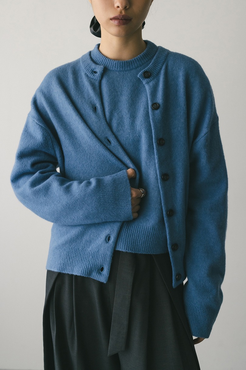 ウールニットカーディガン 詳細画像 BLU 5
