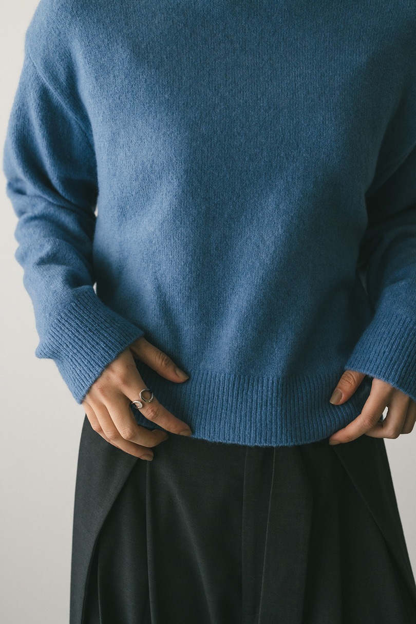 ウールニットプルオーバー 詳細画像 BLU 7