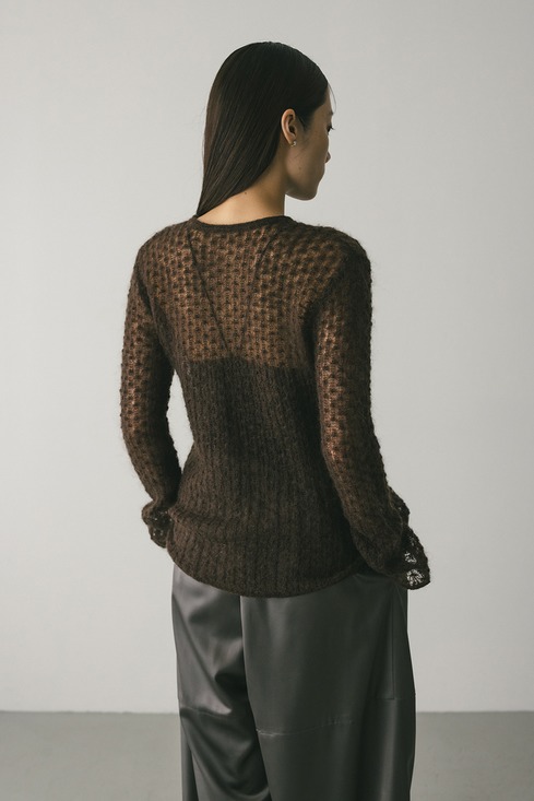 2WAYモヘアミックスリボンニット｜STYLEMIXER（スタイルミキサー）公式