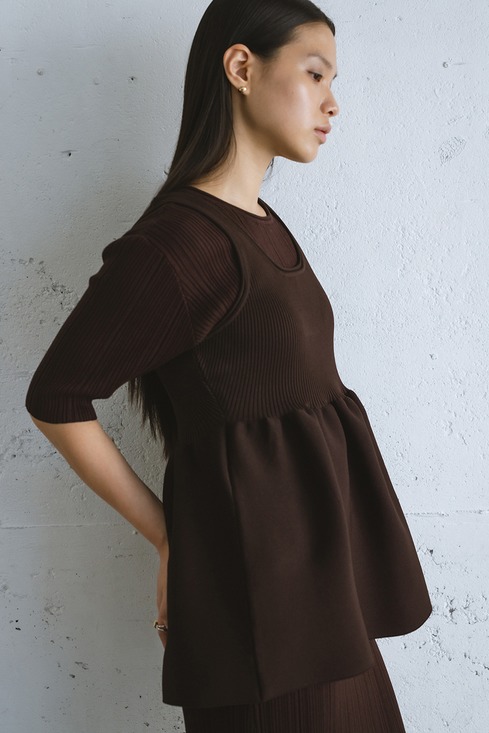 マルチWAYペプラムニットワンピース｜STYLEMIXER（スタイルミキサー