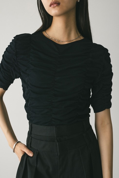 グランジ レザー ベスト フリンジ つぎはぎ レースアップ 黒 ロングサイレンサー 特注品 600mm 超ロング タイプ サイレンサー